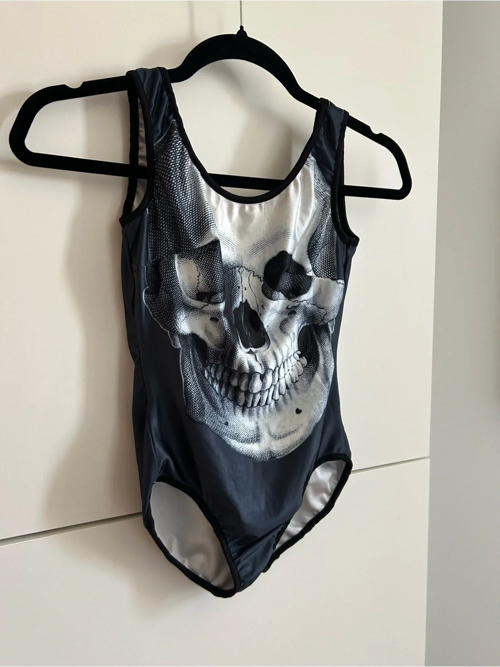 Black Skull Dance, Gymnastics Leotard - CL Child’s Large